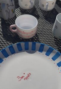 peinture sur céramique